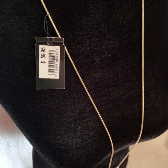 Ballet Wrapped Gold Circular Statement Necklace - Picture 3 of 6